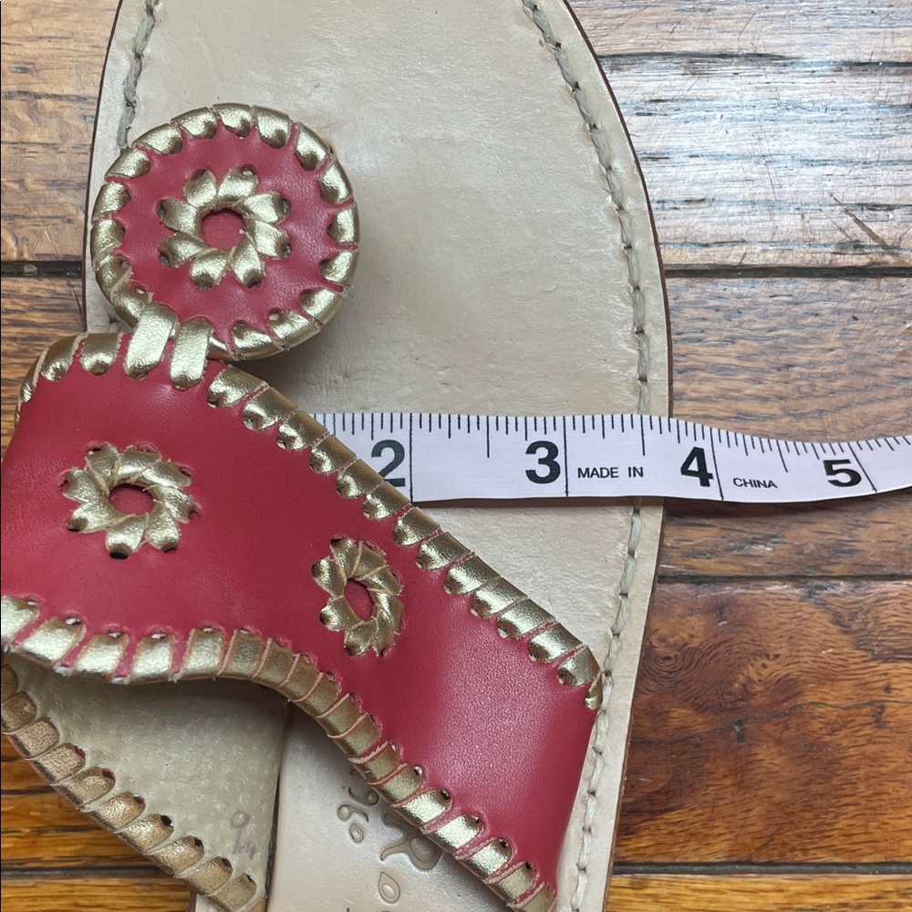 Jack Rogers Women's Red and Tan Sandals - Picture 12 of 12
